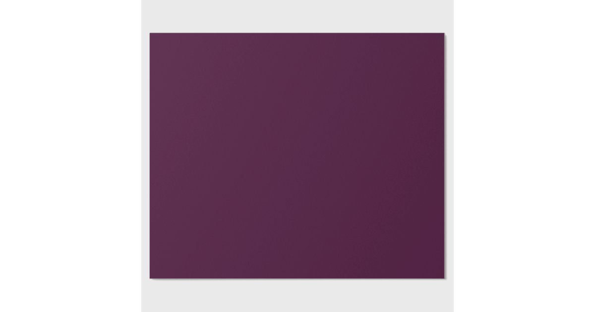 Dark Plum color Wrapping Paper Zazzle