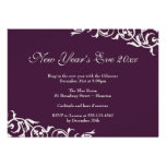 Dark plum ornate borders festive party celebration invitation
