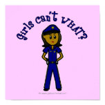 Dark Police Girl Print