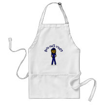 Dark Police Officer Girl Aprons