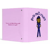 Dark Police Officer Girl binders