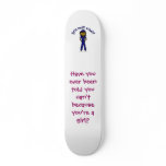 Dark Police Officer Girl Skateboard