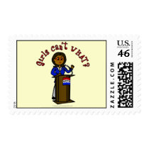 Dark Politician Girl stamps