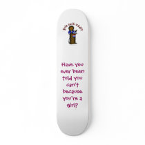 Dark Politician Girl Skateboard Deck