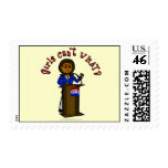 Dark Politician Girl Stamps
