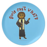 Dark Preacher Girl Dinner Plates