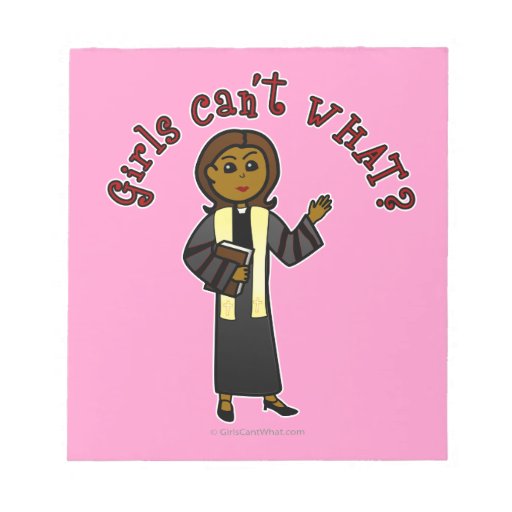 Dark Preacher Girl Notepad