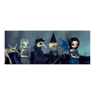 Dark Procession ART PRINT gothic funeral fantasy print
