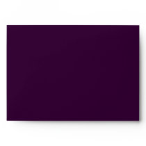 Dark Purple A7 Scrollwork Monogrammed Envelopes