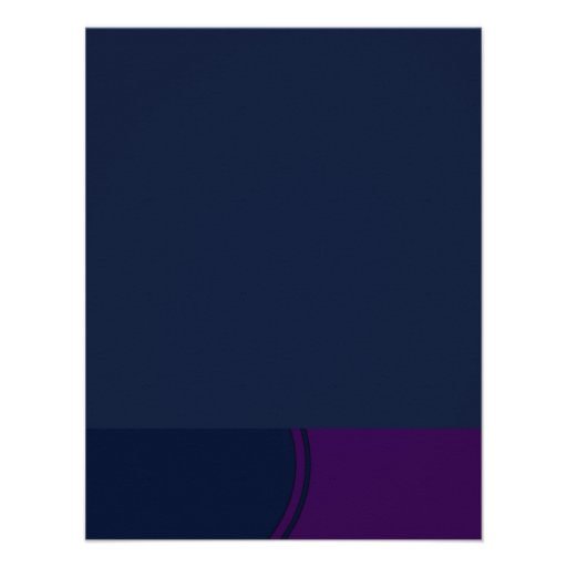 Dark purple and blue modern circle wedding personalized invitations