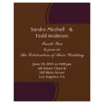 Dark purple and Brown modern Wedding Personalized Flyer