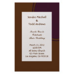 Dark purple and Brown modern Wedding stationery