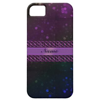 Dark Purple Blue Glitter Personalized Case