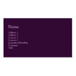 dark purple business cards