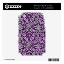 Dark Purple Damask skins