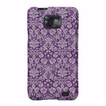 Dark Purple Damask casemate cases