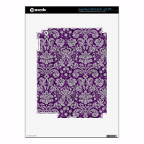 Dark Purple Damask skins