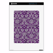 Dark Purple Damask skins