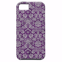 Dark Purple Damask casemate cases