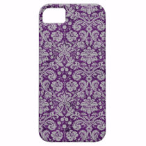 Dark Purple Damask casemate cases