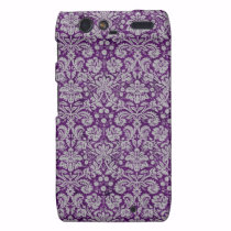 Dark Purple Damask casemate cases