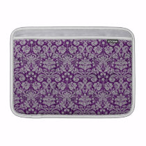 Dark Purple Damask ipad sleeves
