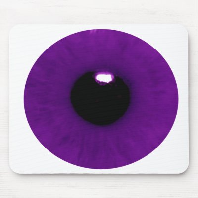 Dark Purple Eyeball Mouse Pad by Lorianne2020