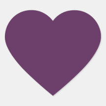 Dark Purple Heart Sticker