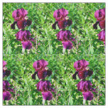 Dark purple iris fabric