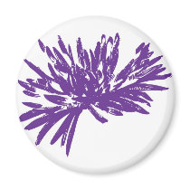 Dark Purple Mum magnets