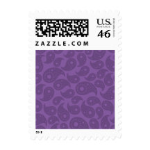 Dark Purple Paisley. Stamps