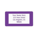dark purple labels