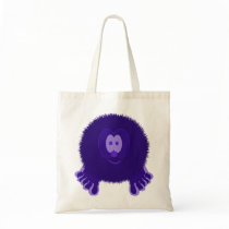 Dark Purple Pom Pom Pal Bag