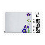 Dark Purple Wilflower Wedding Stamps