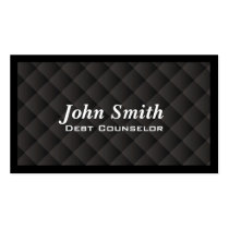 Dark Quilt Debt Counselor Business Card