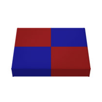 Dark Red and Blue Rectangles canvas prints