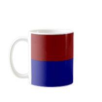 Dark Red and Blue Rectangles mugs