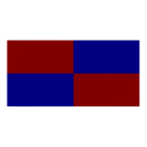 Dark Red and Blue Rectangles posters