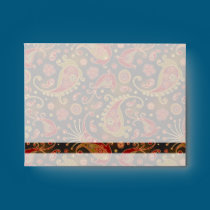 Dark Red and Gold Paisley Pattern envelopes