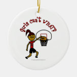 Dark Red Basketball Christmas Tree Ornament