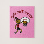 Dark Red Basketball Girl Puzzles