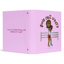 Dark Red Boxing Girl binders