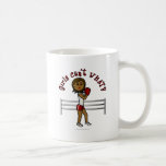 Dark Red Boxing Girl Mugs