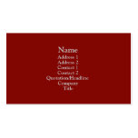 Dark Red business cards