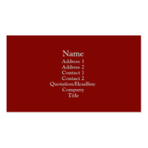 Dark Red Business Card Template