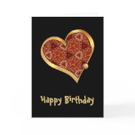 Dark Red & Cream spider web pattern cards
