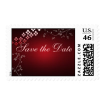 Dark red custom postage postage