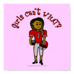 Dark Red Football Print