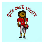 Dark Red Football Print