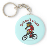 Dark Red Girls BMX Key Chains